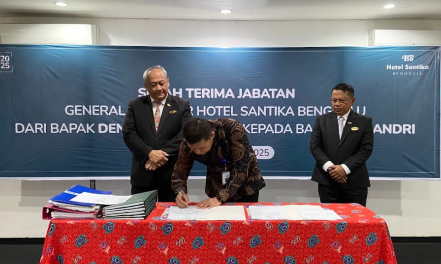 Serah Terima Jabatan General Manager Hotel Santika Bengkulu