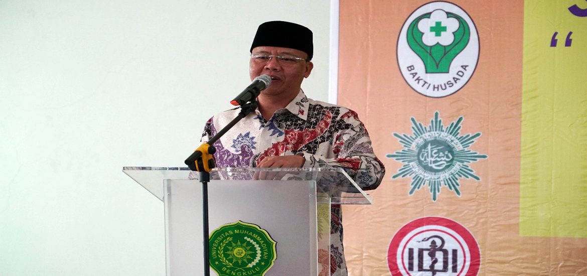 Plt Gubernur Bengkulu Rohidin Mersyah menyampaiakan sambutan saat seminar nasional