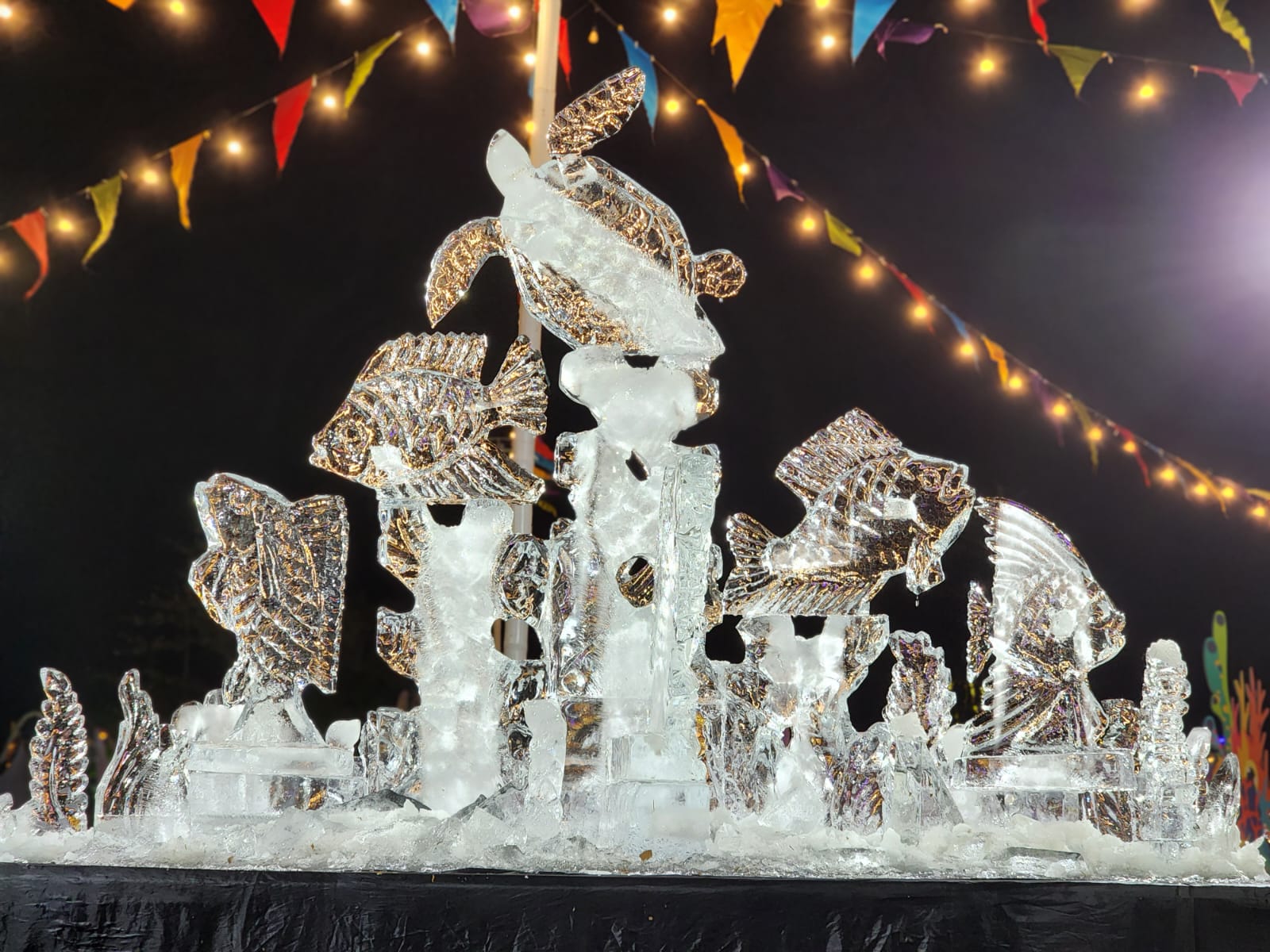 Karya ice carving dalam ajang AstraPay Sanur Village Festival 2023 ke-16 tahun