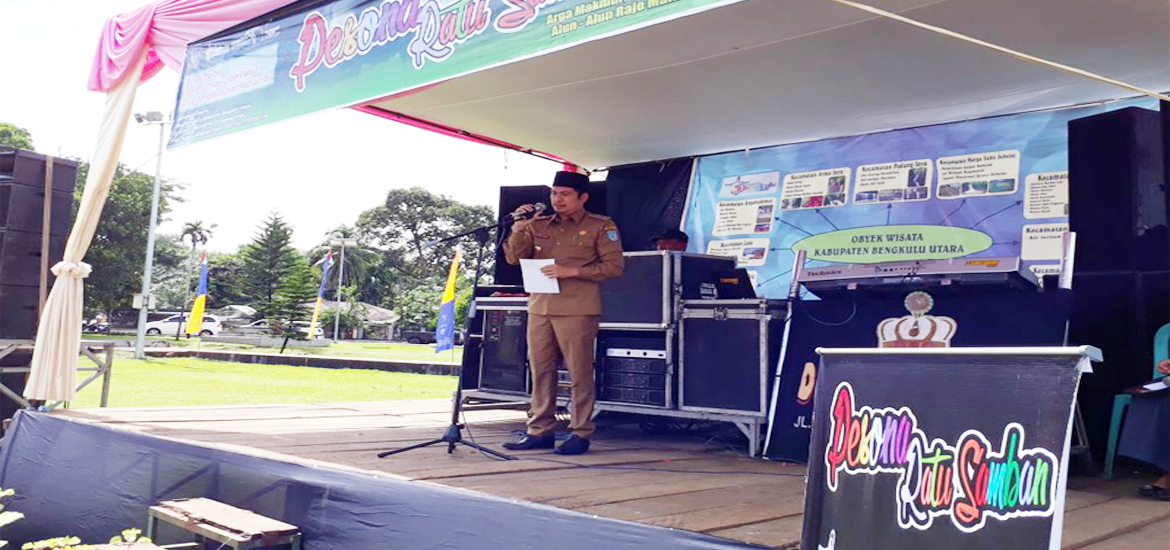 Wakil Bupati Bengkulu Utara Arie Septia Adinata saat meberikan sambutan