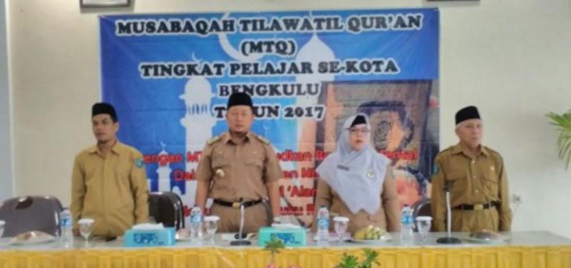 Pembukaan lomba Musabaqoh Tilawatil Quran (MTQ) tingkat SD dan SMP pada Senin (14/8)