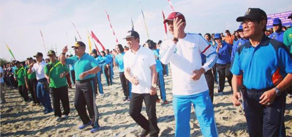 Sekretaris Kota Bengkulu Marjon menghadiri secara langsung peringatan Hari Olahraga Nasional, HUT Polwan ke-68, Hari Kesatuan Gerak Bhayangkari ke-64, Masa Ta’aruf Mahasiswa Baru Universitas Muhammadiyah Bengkulu