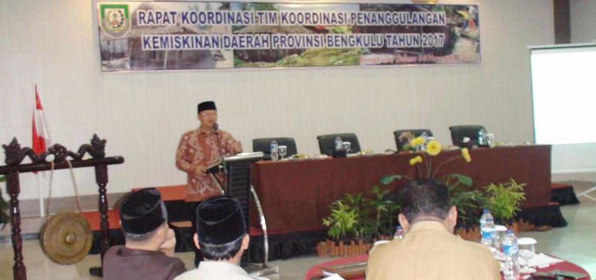 Rapat Koordinasi (Rakor) Tim Koordinasi Penanggulangan Kemiskinan (TKPK) Provinsi Bengkulu