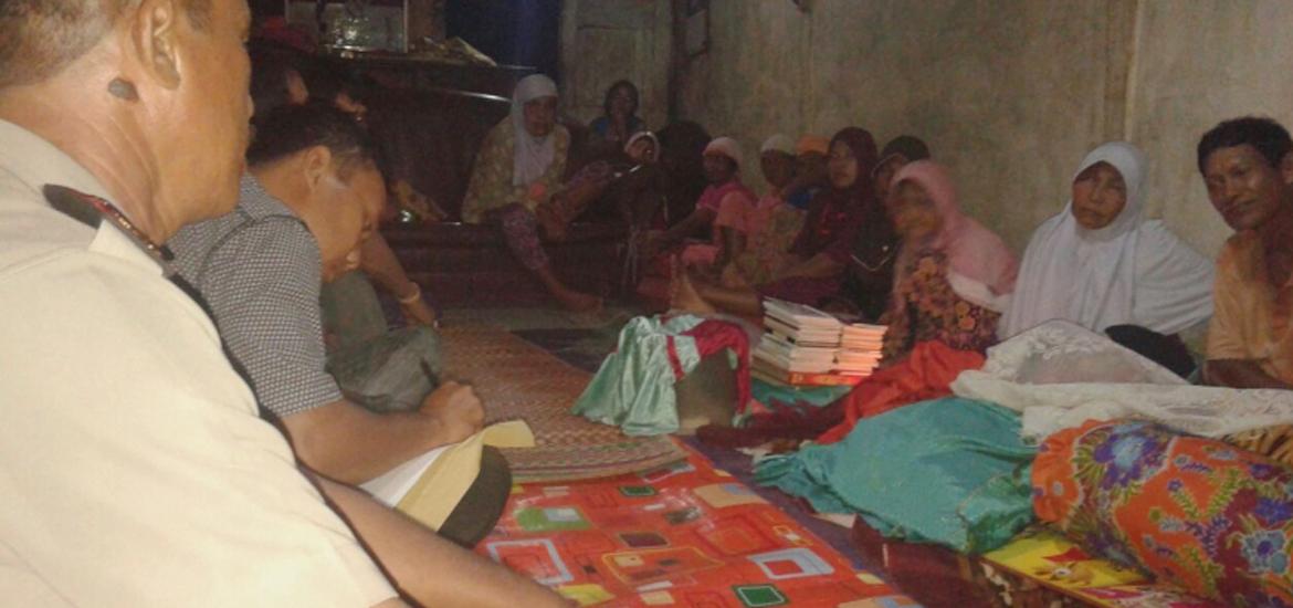Rumah duka kediaman korban
