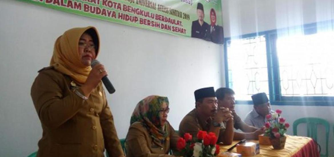 Pemerintah Kota Bengkulu mendeklarasi stop buang air besar sembarangan bertempat di Kantor Camat Teluk Segara dan Kantor Camat Muara Bangkahulu