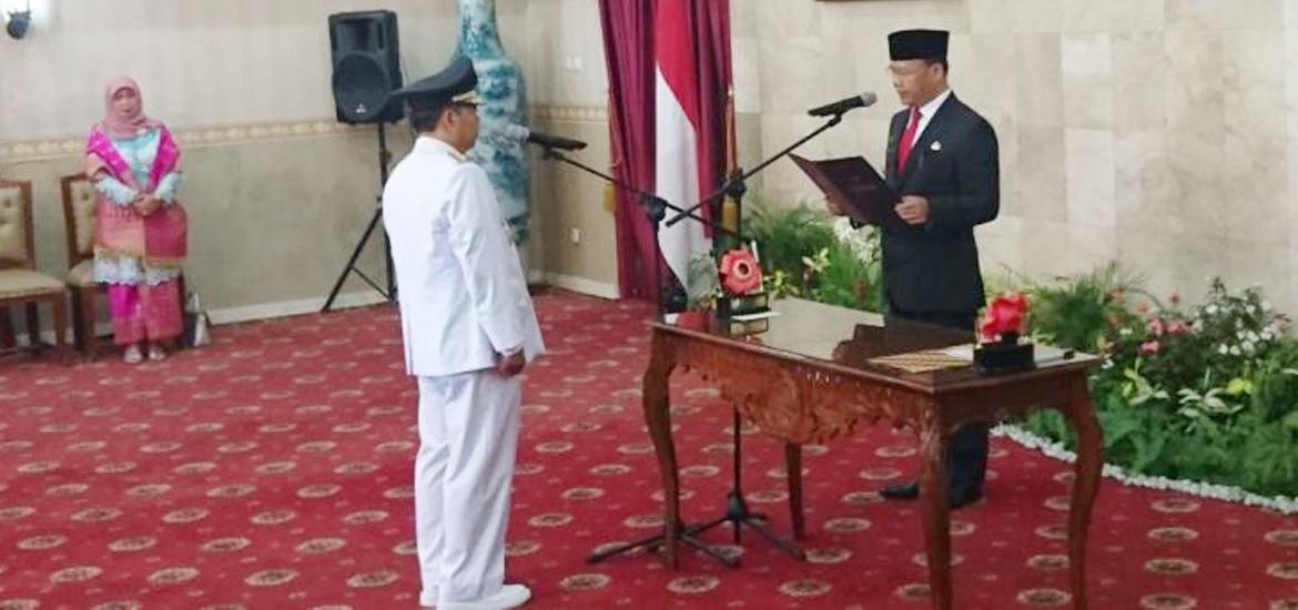Penjabat WaliKota Bengkulu Budiman Ismaun dilantik Plt. Gubernur Bengkulu
