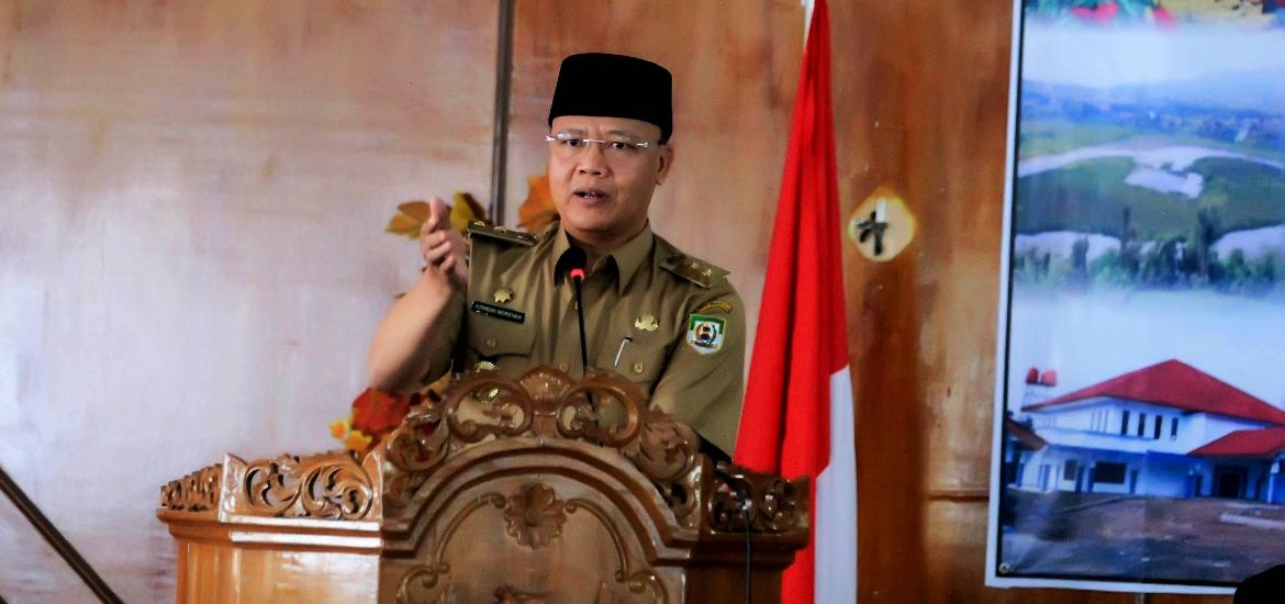 Plt Gubernur Rohidin Mersyah saat Musyawarah Perencanaan Pembangunan (Musrenbang) Rencana Kerja Pemerintah Daerah (RKPD) Kabupaten Rejang Lebong 2019