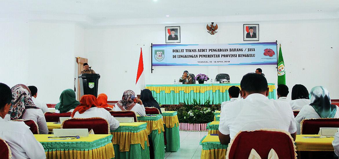 Diklat Auditor Barang/Jasa Se-Provinsi Bengkulu.