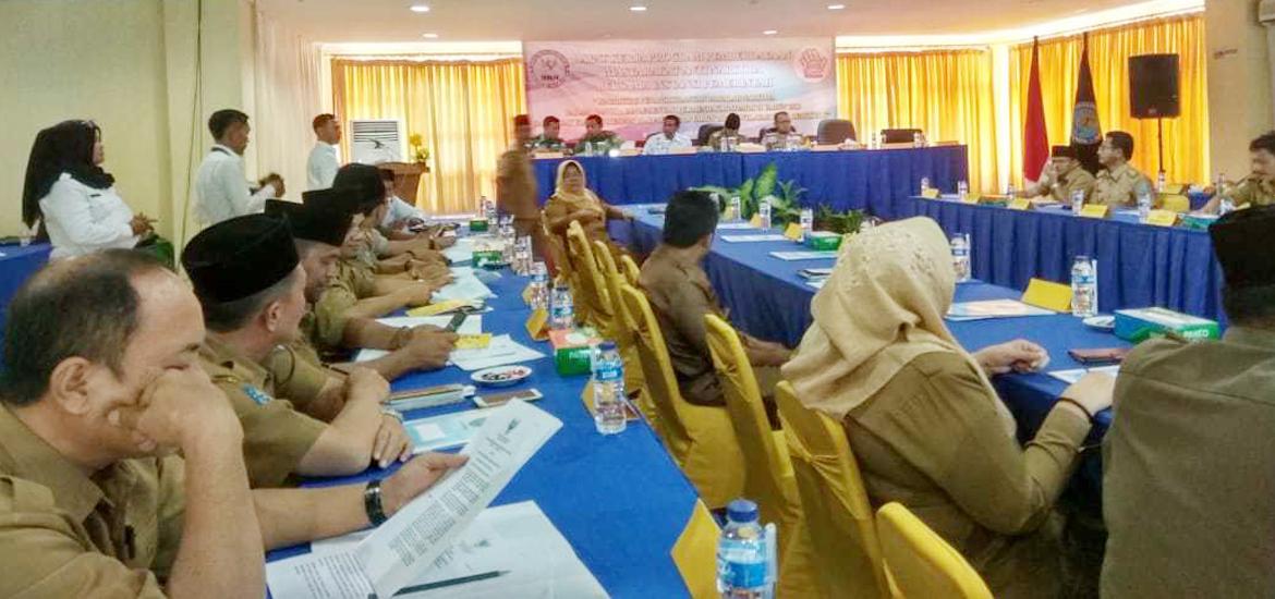 Rapat Kerja Pemberdayaan Masyarakat Anti Narkoba di hotel Raffles City Bengkulu, Selasa (10/04/2018)