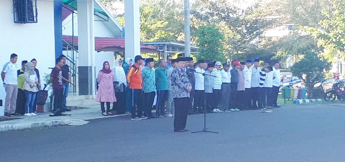 Pj Walikota Budiman Ismaun pimpin apel gabungan setelah cuti bersama Idul Fitri