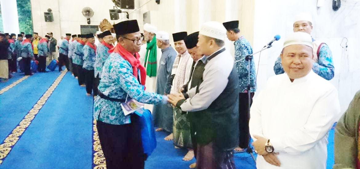 Keberangkatan 312 JCH di Masjid At Taqwa