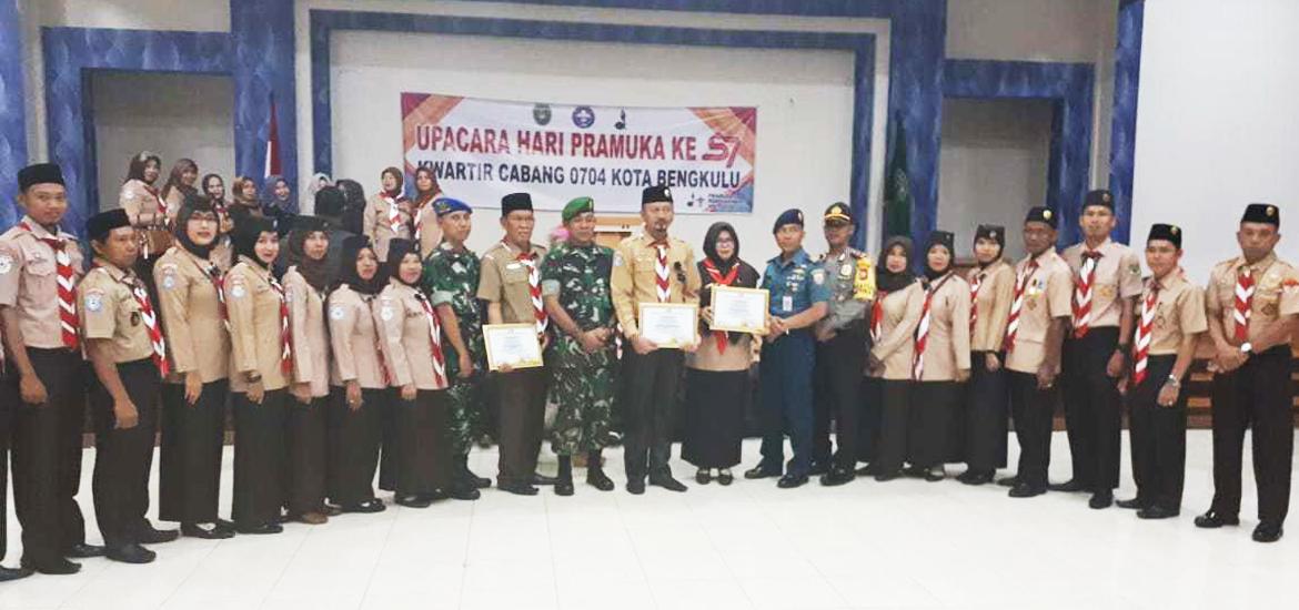 Upacara peringatan Hari Pramuka ke 57 tahun tingkat Kota Bengkulu