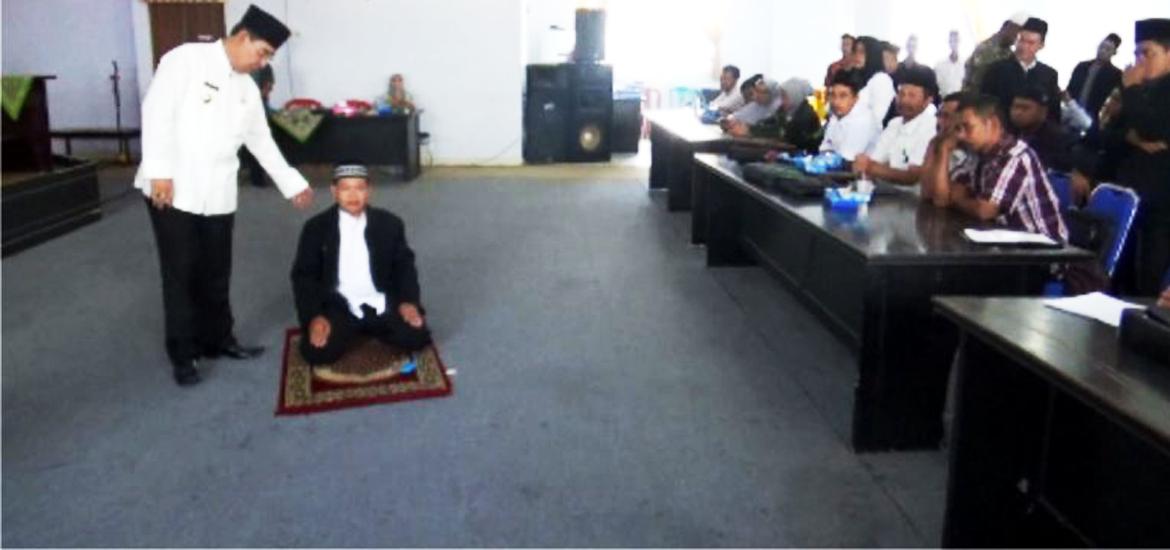 Bupati Rejang Lebong Beri Pengarahan Guru Agama Desa 