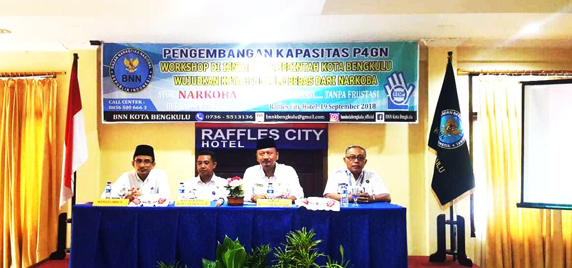 BNNK Bengkulu lakukan Workshop terkait pengembangan kapasitas Pencegahan, Pemberantasan, Penyalahgunaan, dan Peredaran Gelap Narkoba
