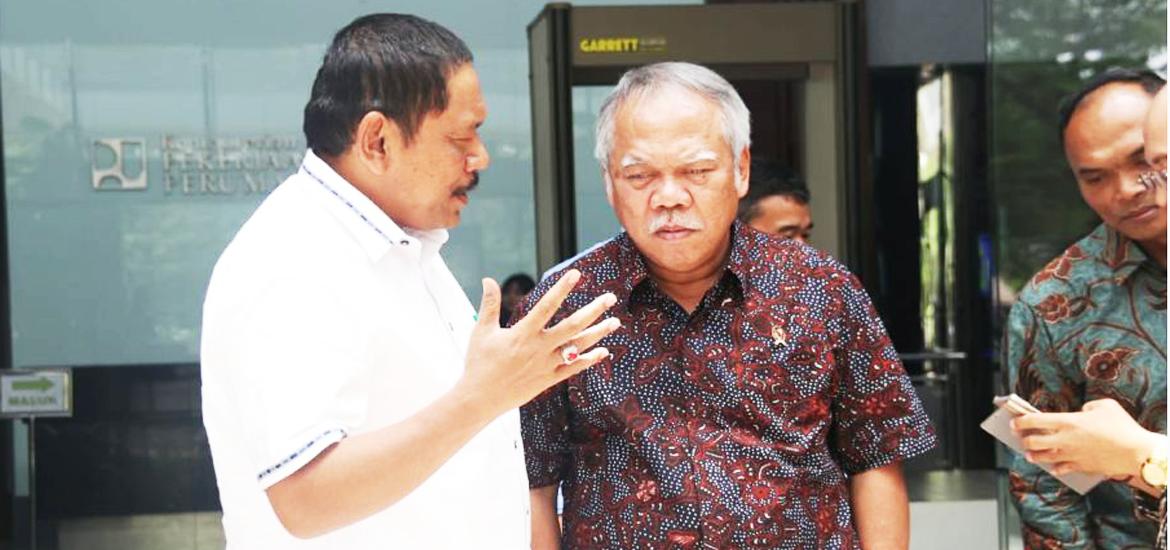 Bupati Mian mendatangi dan bertemu langsung dengan Menteri  PUPR RI, Basuki Hadimuljono bersama Menteri Desa PDTT Eko Putro Sandjojo
