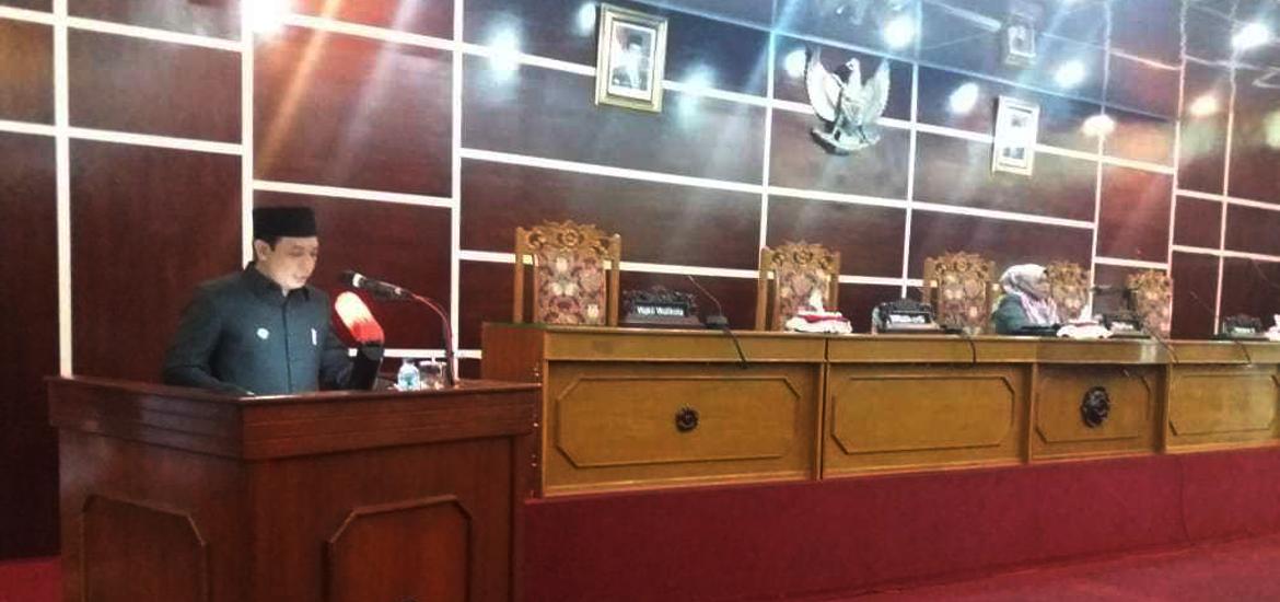 Wawali Kota Bengkulu Jawab Pandangan Umum Fraksi DPRD Kota Bengkulu