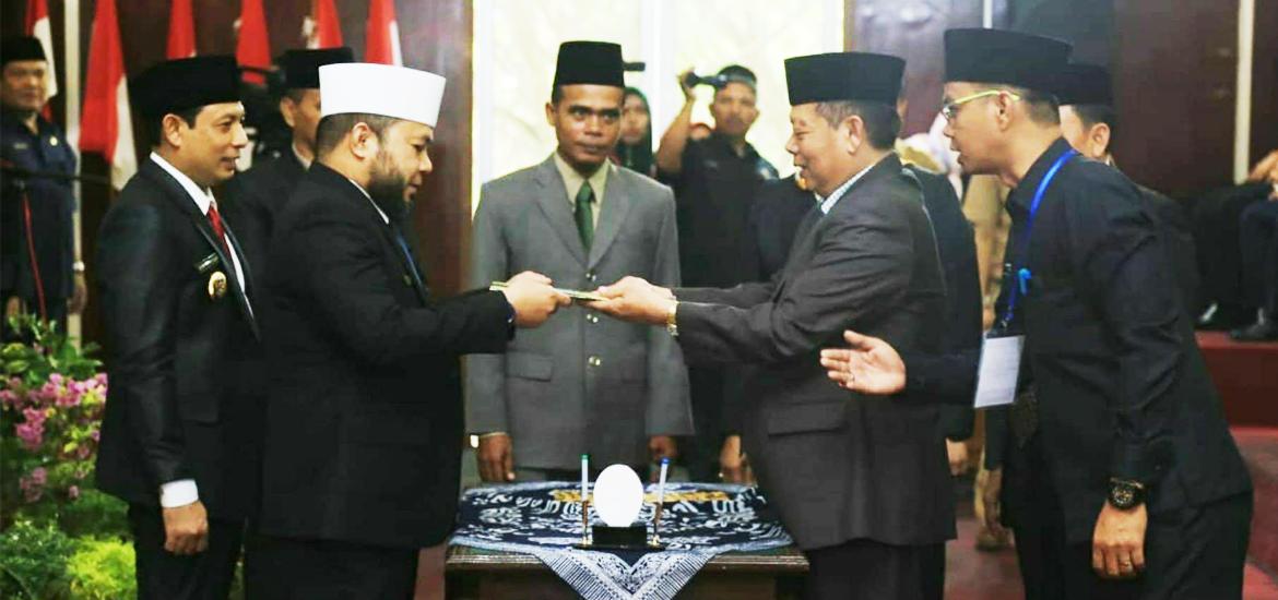 Serah Terima Jabatan Walikota Dan Wakil Walikota Bengkulu Periode 2018 - 2023