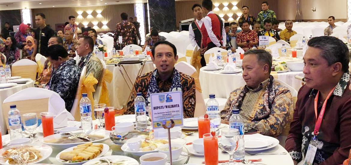 Wawali) Bengkulu Dedy Wahyudi menghadiri City Sanitation Summit (CSS) 2018 di BW Luxury Hotel, Jambi