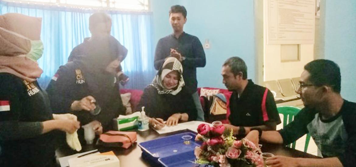 Tes urine BNN di Diskominfosan Kota Bengkulu