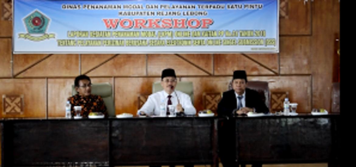DPM-PTSP Rejang Lebong Gelar Workshop 