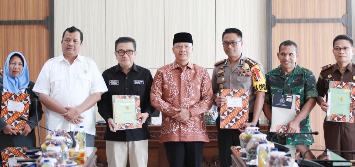 Penandatanganan naskah hibah aset barang milik daerah kepada instansi vertikal