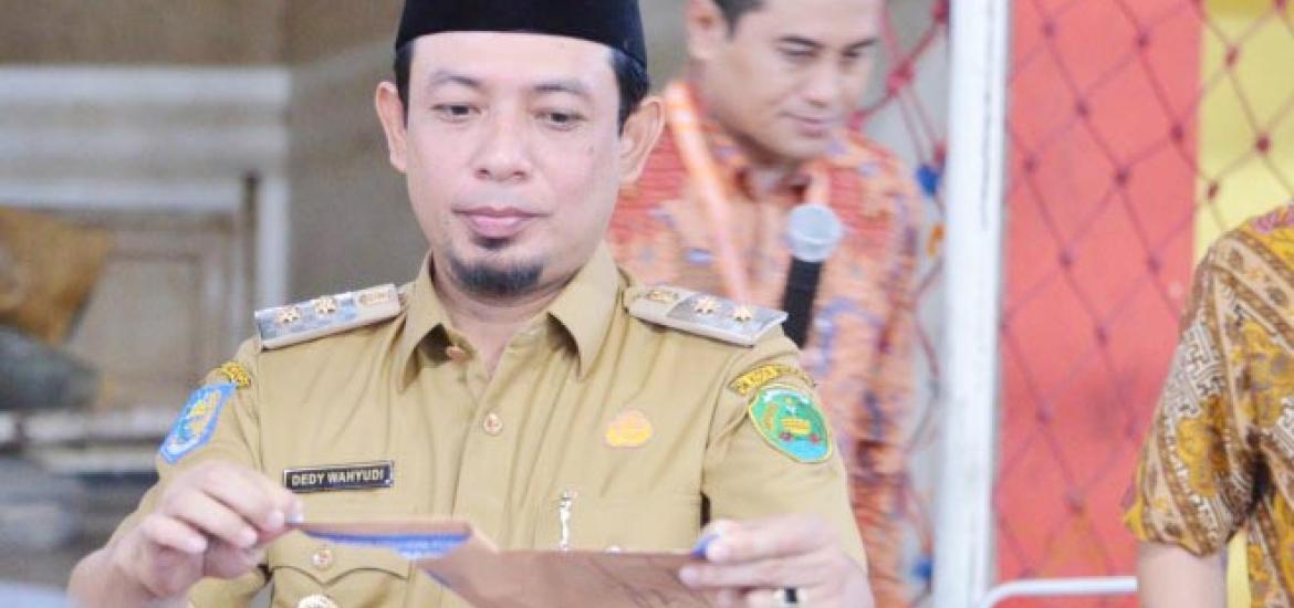 Wawalikota Bengkulu Dedy Wahyudi saat menyampaikan sambutan