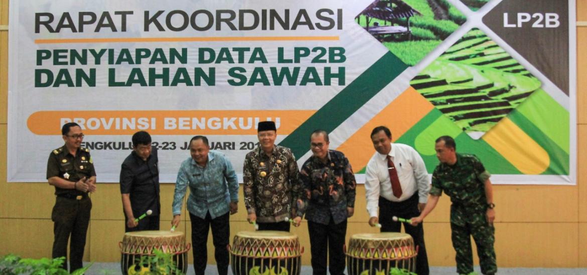 Rakoor Penyiapan Data LP2B dan Lahan Sawah Provinsi Bengkulu