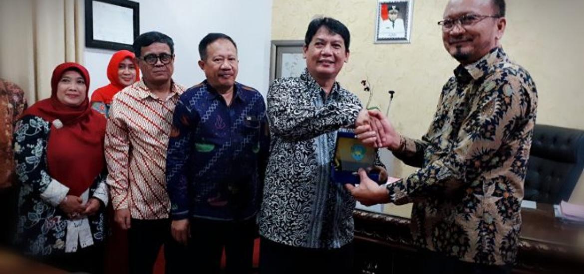 Sekda Kota Bengkulu, Marjon menerima rombongan Pemkot Depok