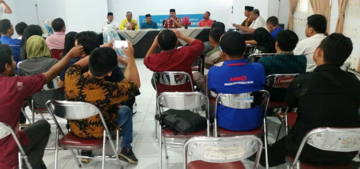 Diskominfo dan Statistik Provinsi Bengkulu sharing bersama Media Online