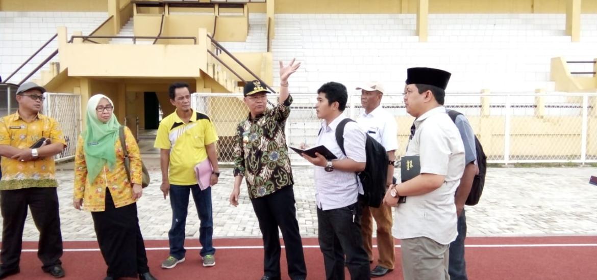 Gubernur Bengkulu Sidak ke Stadion Semarak Bengkulu
