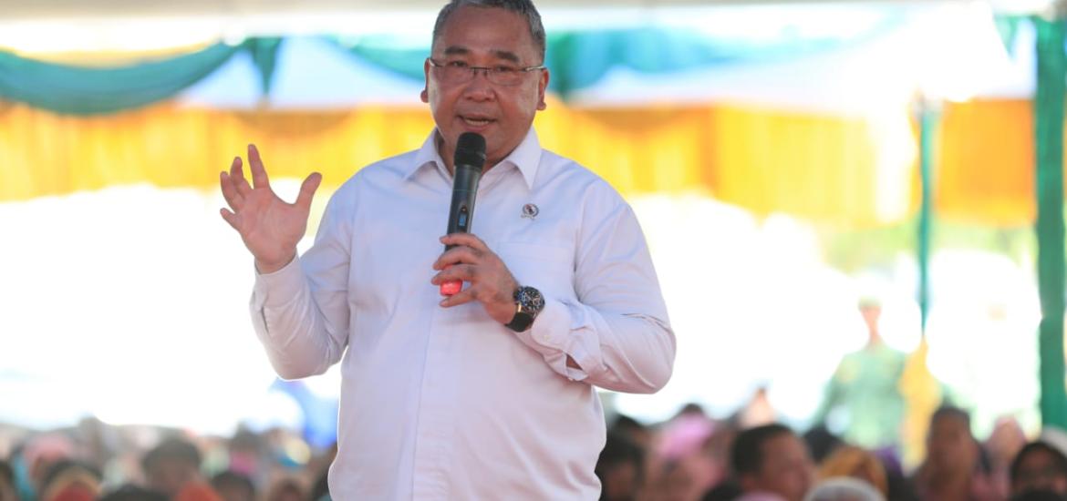 Mendes PDTT, Eko Putro Sandjodo Sosialisasikan Prioritas Penggunaan Dana Desa di Kawasan Transmigasi Mukomuko