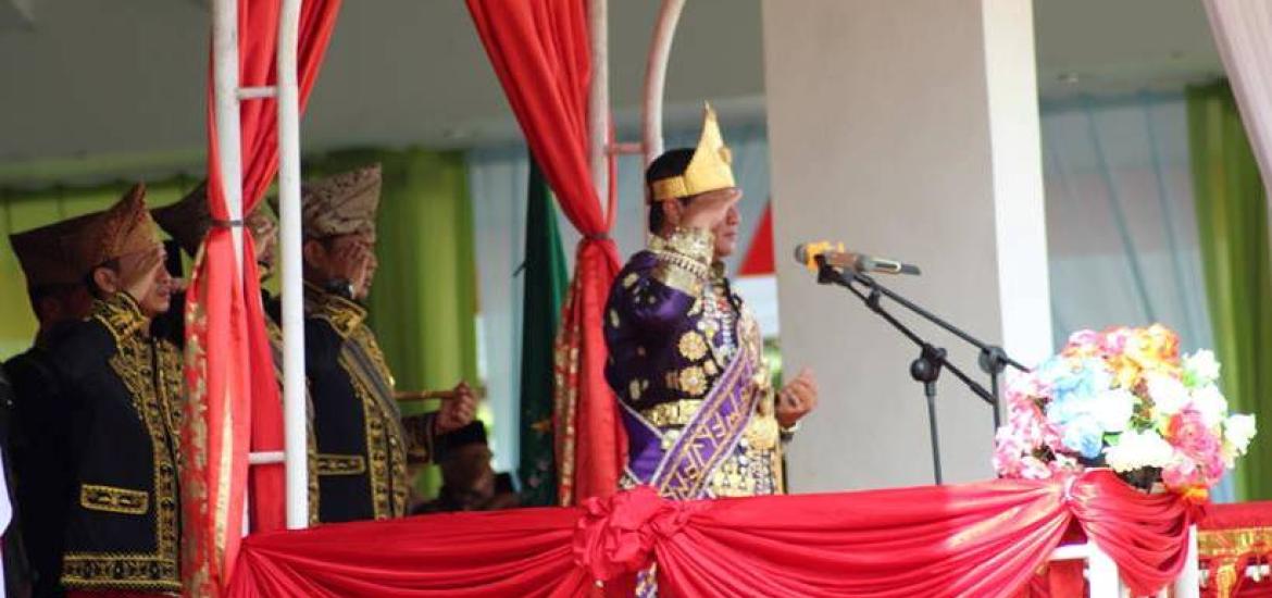 Bupati Lebong H.Rosjonsyah, S.IP, M.Si pimpin upacara peringatan HUT ke 15