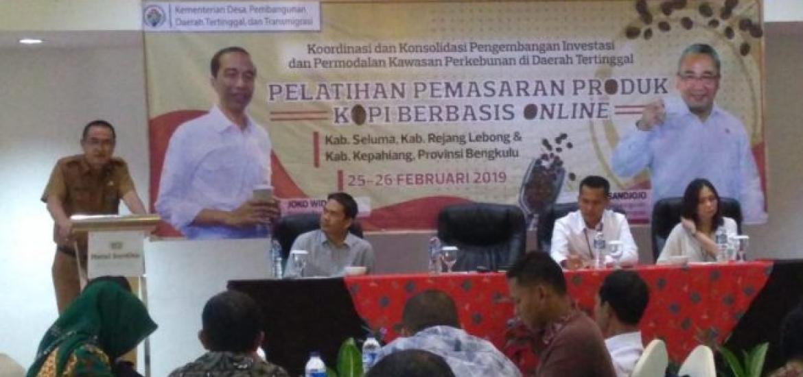 Penggiat Kopi di Bengkulu diberikan pendidikan pemasaran berbasis online