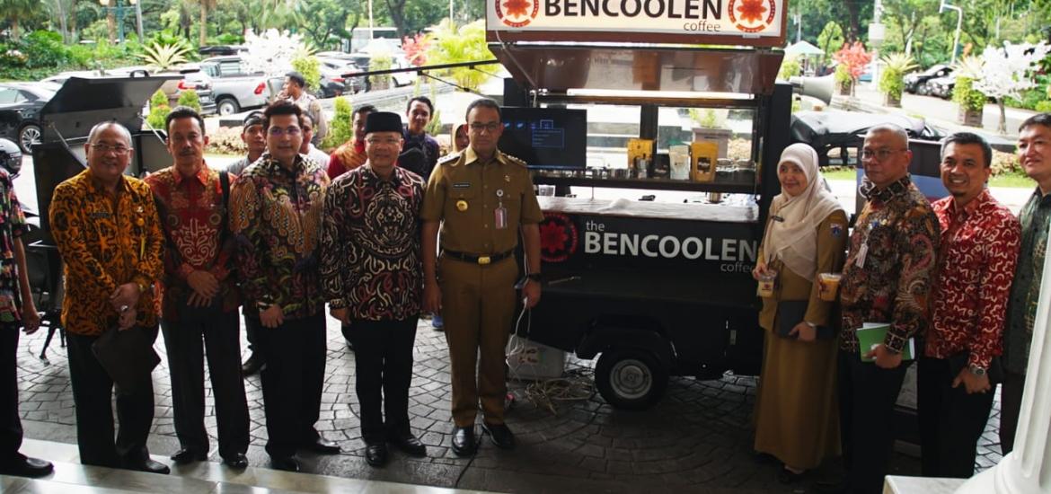 Rohidin Mersyah Tawarkan kerjasama untuk Promosi Bencoolen Coffe ke Gubernur DKI Jakarta, Anies Baswedan