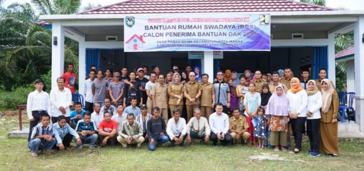Dinas Perkim BS Sosialisasikan Pelaksanaan Program Bantuan Rumah Swadaya