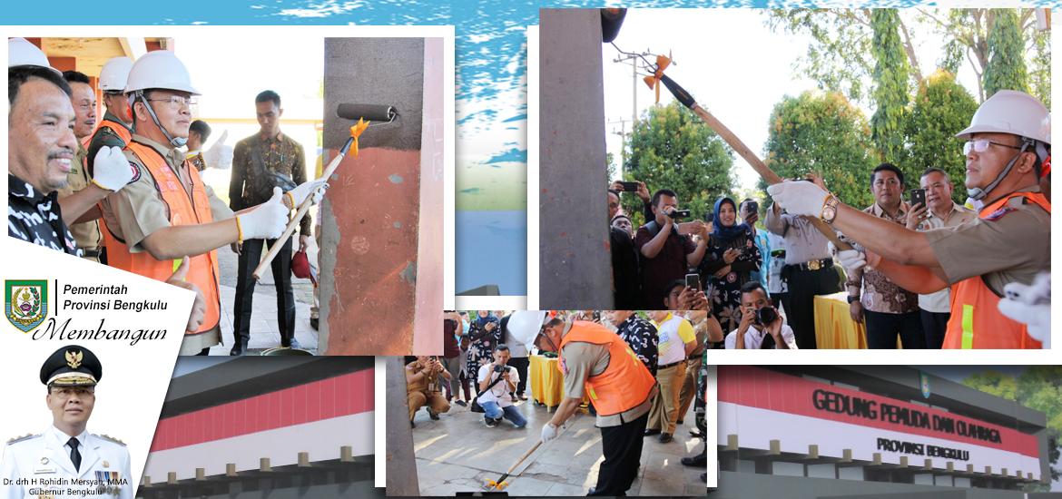 Ground Breaking, Renovasi Stadion dan GOR Sawah Lebar Bengkulu