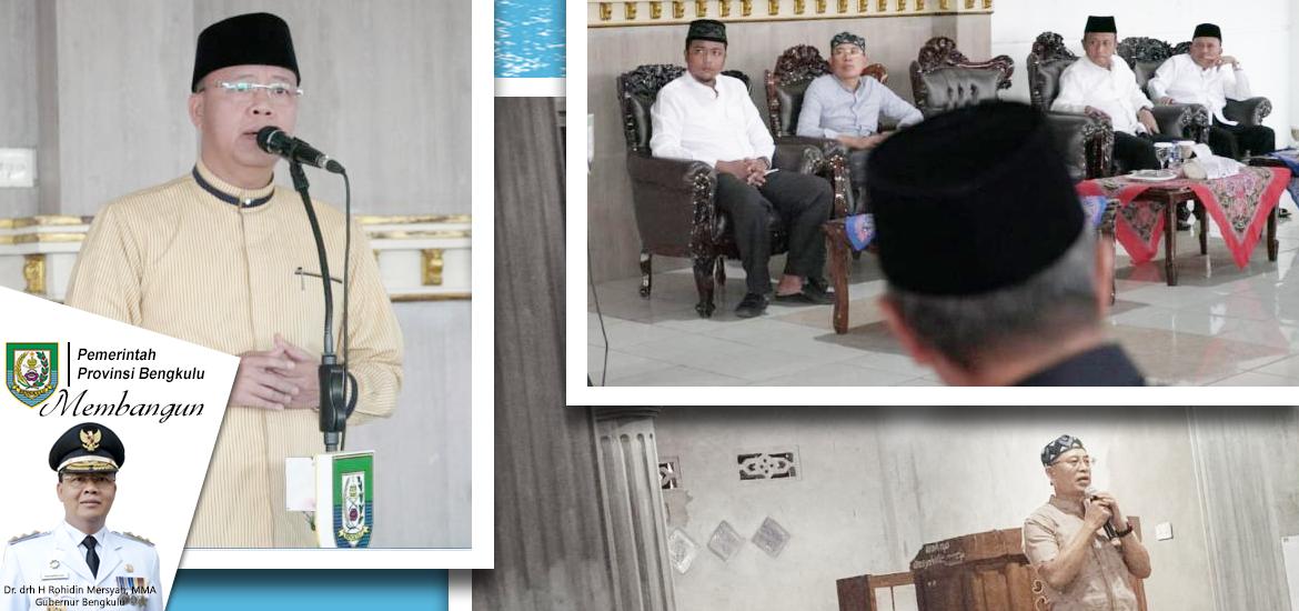 Gubernur Bengkulu Rohidin Mersyah saat safari ramadhan di Bengkulu Selatan