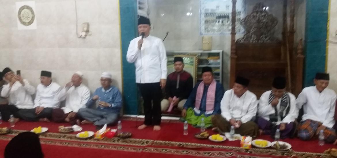 Gubernur Bengkulu Rohidin Mersyah safari ramadhan di Masjid Akbar Rawa Makmur