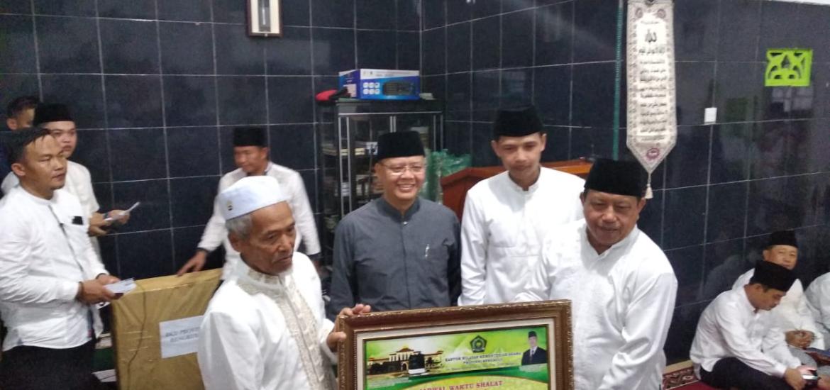 Gubernur Bengkulu Rohidin Mersyah saat safari ramadhan di Kaur