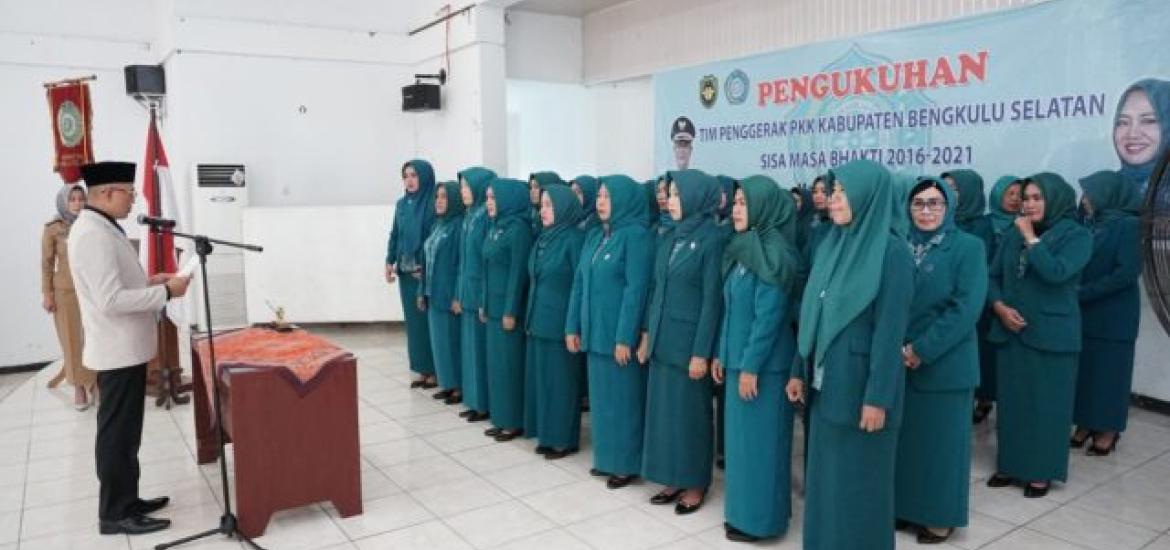 Bupati Kukuhkan Tim Penggerak PKK Bengkulu Selatan