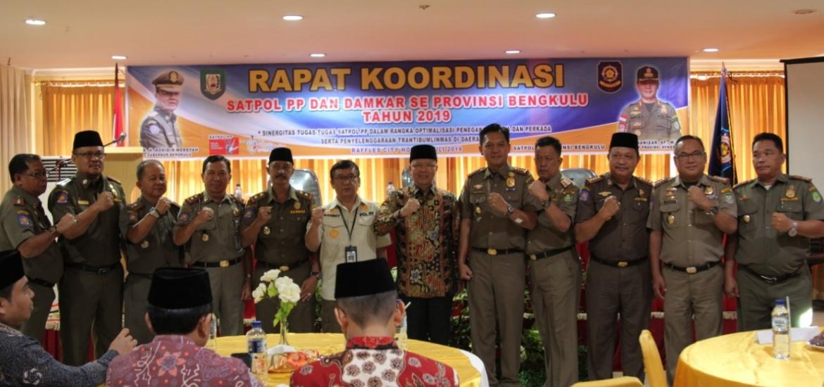 Rakor Satpol-PP dan Damkar se-Provinsi Bengkulu