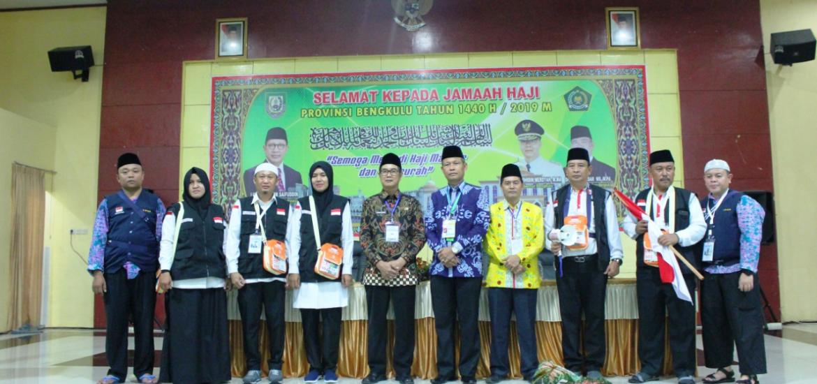Pelepasan Calon Jama'ah Haji (CJH) Provinsi Bengkulu Tahun 2019 Kloter 3 Bengkulu/ Kloter 8 Padang