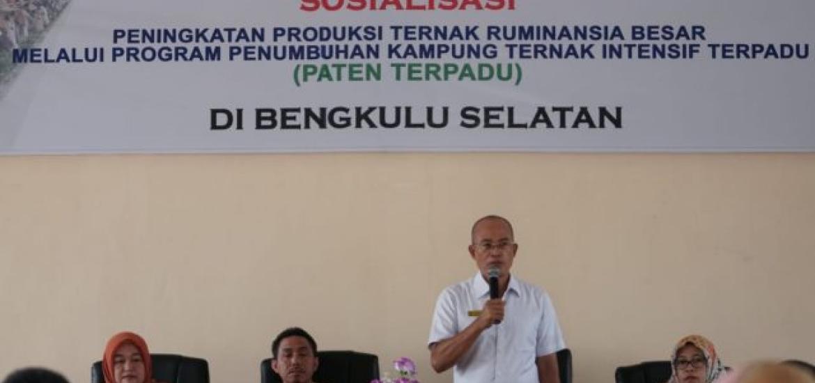 Sosialisasi Peningkatan Produksi Ternak Ruminansia Besar Melalui Program Penumbuhan Kampung Ternak Intensif Terpadu (Paten Terpadu)
