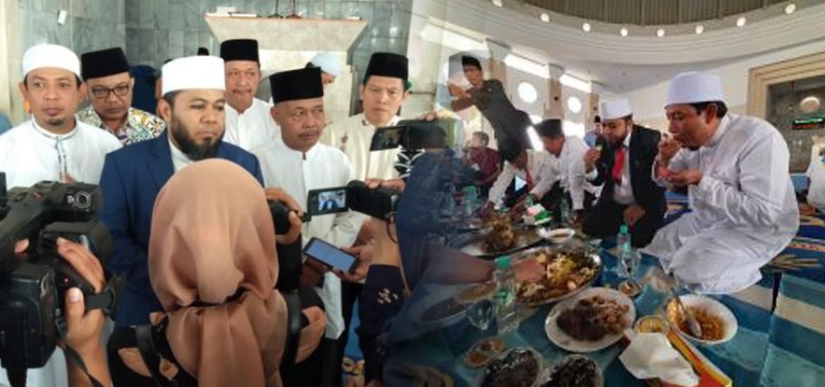 Walikota dan Wakil Walikota Bengkulu saat Jumat Berkah