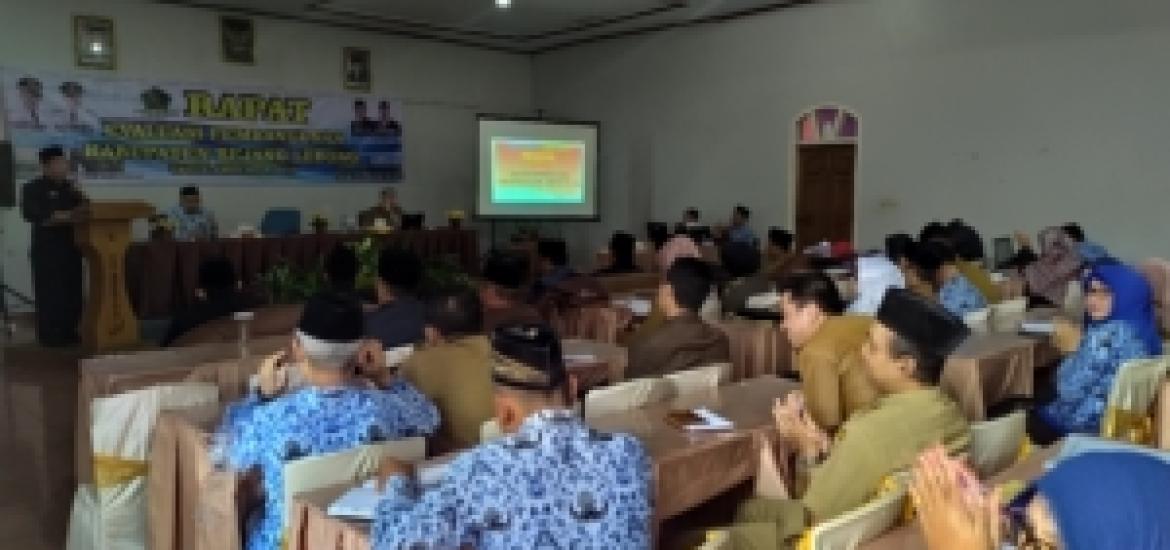 Rapat Evaluasi Pembangunan Kabupaten Rejang Lebong Tahun Anggaran 2019
