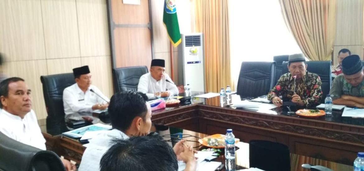 Rapat terkait tapal batas Kabupaten Kepahiang dengan Rejang Lebong