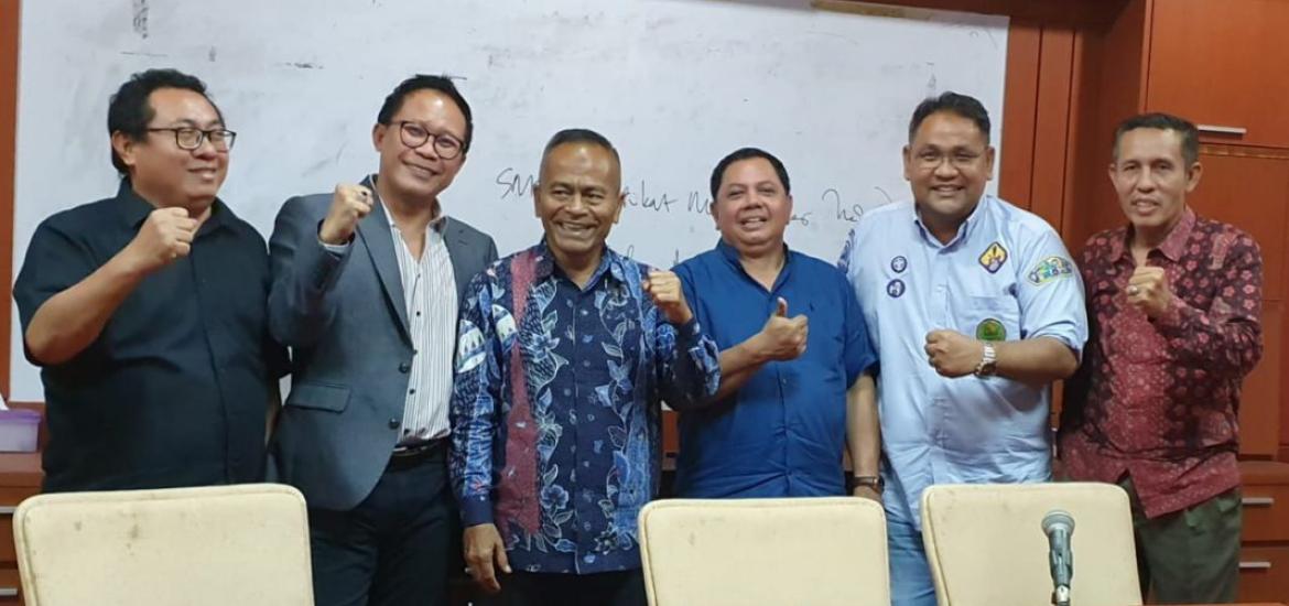 Pendiri dan pengurus SMSI Pusat usai menggelar rapat Foto/Dok Bt