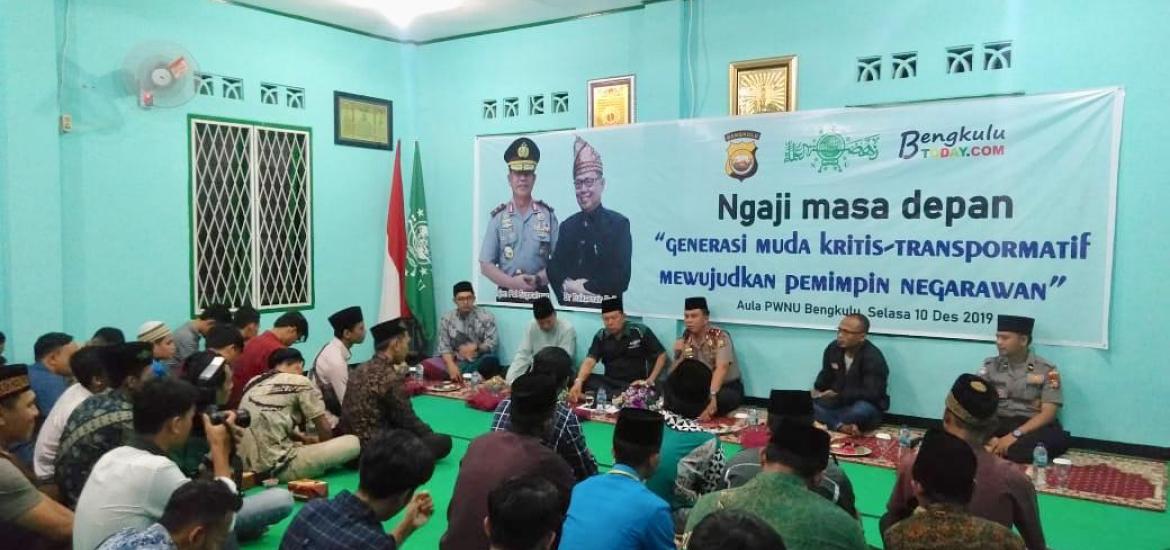 Kapolda Bengkulu Saat Menjadi Nara Sumber di Kantor PWNU Bengkulu