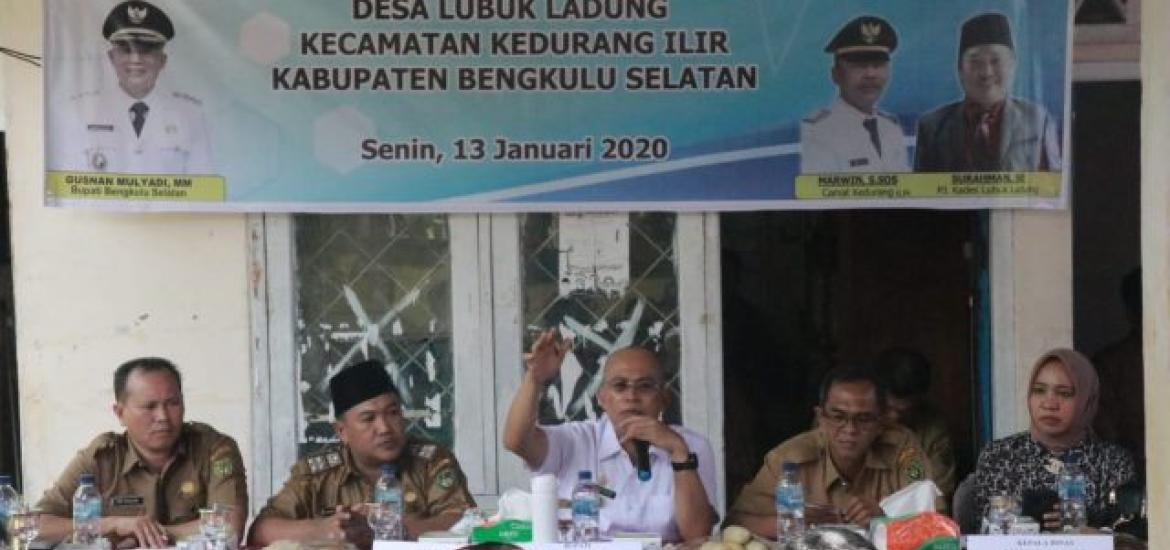 Bupati Gusnan Dorong Seginim dan Kedurang Kembali Jadi Lumbung Padi