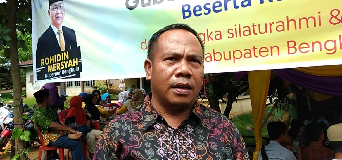 Salah satu warga Kerkap Bengkulu Utara mengapresiasi pembangunan era Rohidin